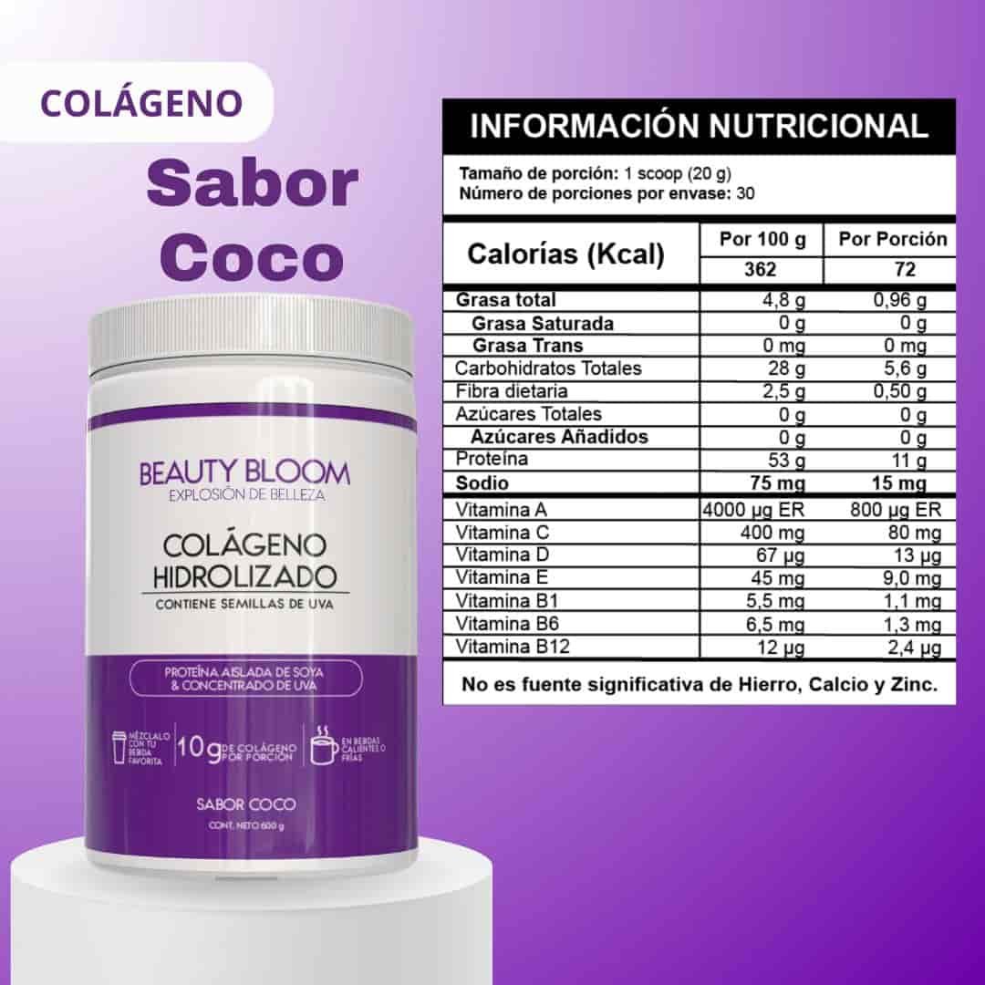 Colágeno Hidrolizado Beauty Bloom - Imagen 8